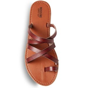 Brown Slide Sandals